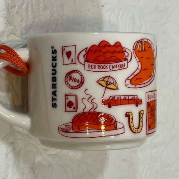 Starbucks Been There Series Las Vegas Espresso Ceramic Cup Mug Ornament, 2 Oz - Picture 5 of 10